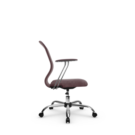 Кресло для руководителя Метта SU-Mr-4(Vivaldi)/подл.078/осн.006 (Темно-розовый)