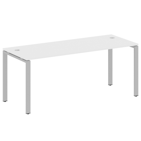 Стол письменный Metal System Style БП.СП-5 1800x720x750 (Белый/Серый металл)