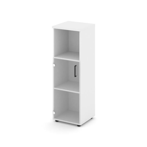 Шкаф средний узкий SN.STU-202(L) (400х400х1203) (Белый/Прозрачный) Шкаф средний узкий SN.STU-202(L) (400х400х1203) (Белый/Прозрачный)