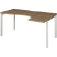 Стол эргономичный правый на металлокаркасе Аргентум-МП НТМП.П-040.ПР 1400x1000x750 (Сосна винтер/Антрацит)