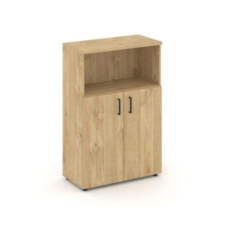 Шкаф средний широкий SN.STS.E-201 (796х400х1203) (Тиквуд Светлый)