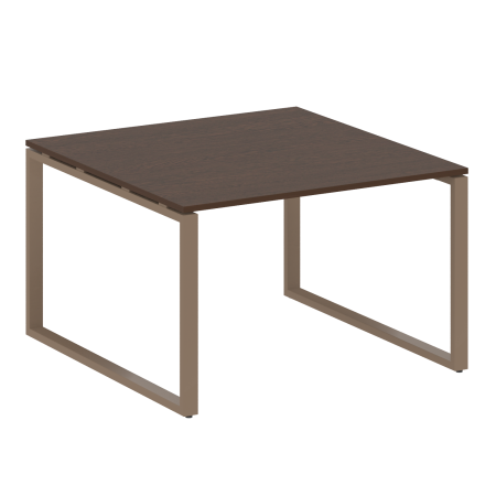 Переговорный стол 1 столешница Metal System Style БО.ПРГ-1.2 1200x1235x750 (Венге Цаво/Мокко металл)