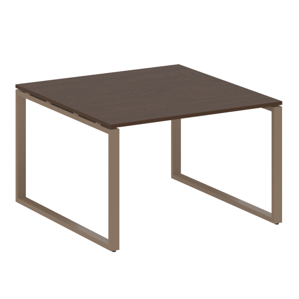 Переговорный стол 1 столешница Metal System Style БО.ПРГ-1.2 1200x1235x750 (Венге Цаво/Мокко металл)