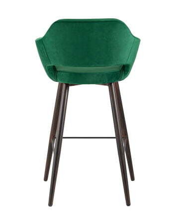 Стул барный Саймон велюр темно-зеленый (Стул барный Саймон темно-зеленый)