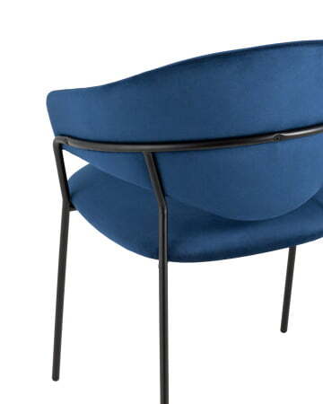 Стул Алексис велюр синий (Стул Алексис синий)