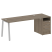 Рабочая станция Metal System Style БА.РС-СТП-1.4 2012x720x750 (Дуб Наварра/Серый металл) Рабочая станция Metal System Style БА.РС-СТП-1.4 2012x720x750 (Дуб Наварра/Серый металл)