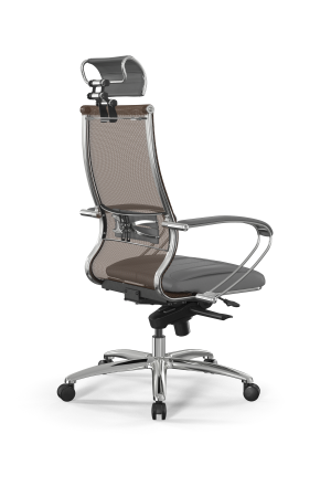 Кресло для руководителя Метта Samurai L2-6K - TS+Infinity /Kc00/Wm06/K2cL/H2cL-3D(M06.B31.G04.W03) (Светло-коричневый | Серый) Кресло для руководителя Метта Samurai L2-6K - TS+Infinity /Kc00/Wm06/K2cL/H2cL-3D(M06.B31.G04.W03) (Светло-коричневый | Серый)