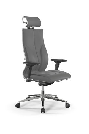 Кресло для руководителя Метта Samurai B2-11D - Infinity /Kc06/Wm06/D04P/H2cL-3D(M26.B32.G25.W03) (Серый)