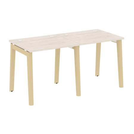 Рабочая станция на деревянных опорах Onix Wood OW.RS-2.0.7 1560x720x750 (Дуб Аризона/Дуб Светлый)