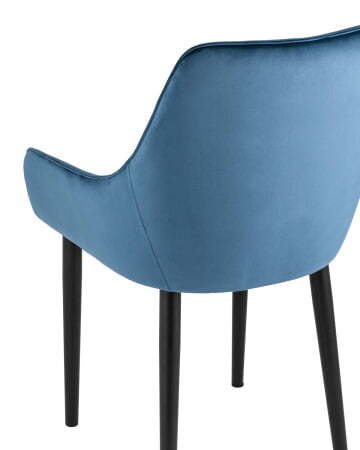 Стул Джоан велюр пыльно-синий (Стул Джоан синий)