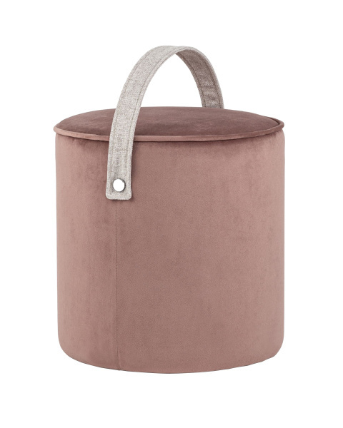 Пуф Джерри велюр пыльно-розовый (Пуф Джерри пыльно розовый)