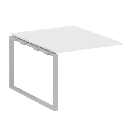 Проходной наборный элемент переговорного стола Metal System Style БО.ППРГ-1 1000x1235x750 (Белый/Серый металл)