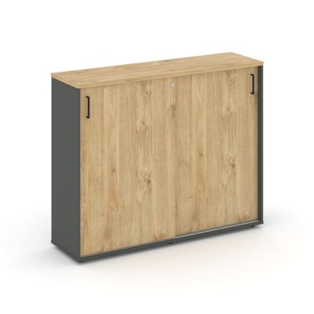 Тумба опорная/приставная SN.TOP-173 (1632х400х1150) (Антрацит/Тиквуд Светлый)