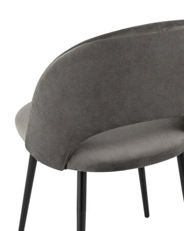 Стул Меган велюр тёмно-серый (Стул Меган темно-серый)
