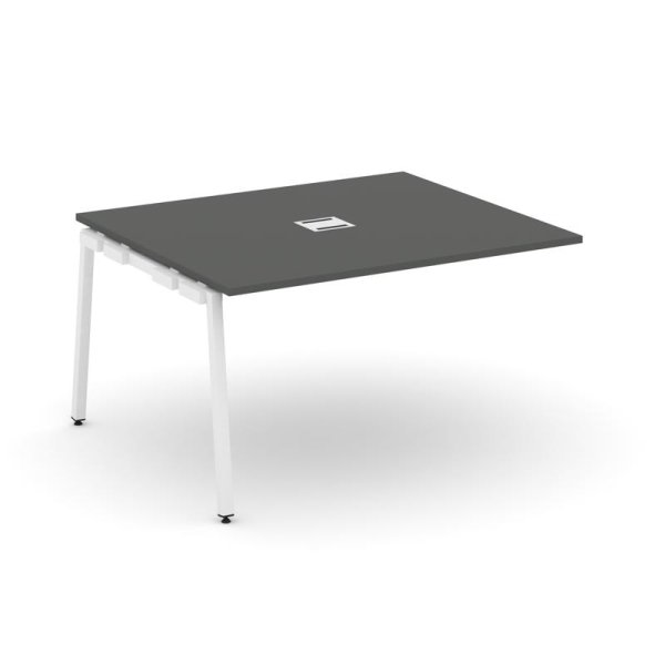 Проходной наборный элемент переговорного стола SN-4A.NSPRG-034 (1580х1180х750) (Антрацит/Металл Белый)