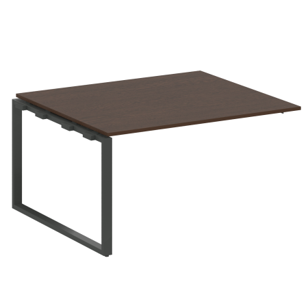 Проходной наборный элемент переговорного стола Metal System Style БО.ППРГ-3 1400x1235x750 (Венге Цаво/Антрацит металл)