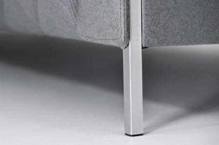 VISPO Диван 2-местный (СВ.СЕРЫЙ)