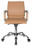 Кресло руководителя CH-993-Low светло-коричневый эко.кожа низк.спин. крестов. металл хром (Светло-коричневый)