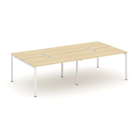 Рабочая станция 2-х сторонняя SN-4P.DRS-034 (3160х1232х750) (Акация Лорка/Металл Белый)
