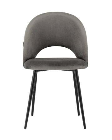 Стул Меган велюр тёмно-серый (Стул Меган темно-серый)