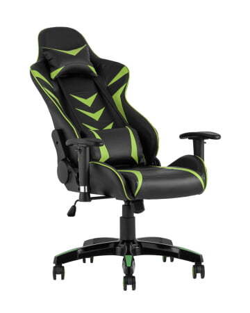Кресло игровое TopChairs Corvette зеленое (Геймерское кресло Corvette черный, зеленый) Кресло игровое TopChairs Corvette зеленое (Геймерское кресло Corvette черный, зеленый)