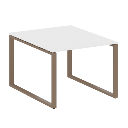 Переговорный стол 1 столешница Metal System Style БО.ПРГ-1.1 1000x1235x750 (Белый/Мокко металл)