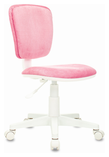 Кресло детское CH-W204NX розовый Velvet 36 крестов. пластик белый пластик белый (Розовый)