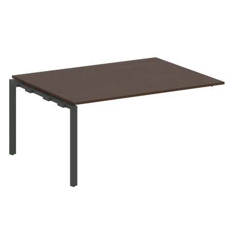 Проходной наборный элемент переговорного стола Metal System Style БП.ППРГ-4 1600x1235x750 (Венге Цаво/Антрацит металл)