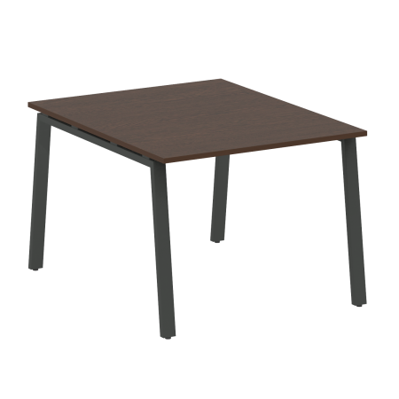 Стол для переговоров (1 столешница) на А-образном м/к Metal System Style БА.ПРГ-1.1 1000x1235x750 (Венге Цаво/Антрацит металл)