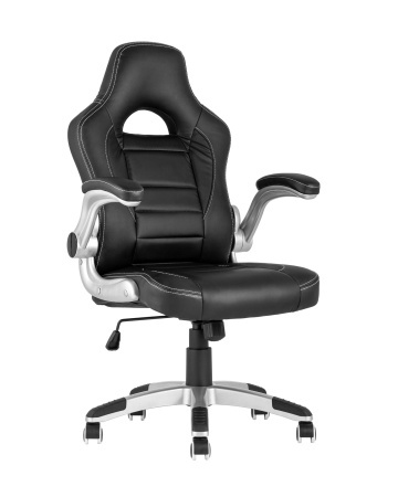 Кресло игровое TopChairs Genesis черное (Геймерское кресло Genesis черный)