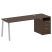 Рабочая станция Metal System Style БА.РС-СТП-1.4 2012x720x750 (Дуб Наварра/Серый металл) Рабочая станция Metal System Style БА.РС-СТП-1.4 2012x720x750 (Дуб Наварра/Серый металл)