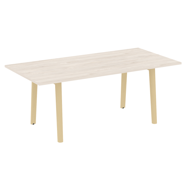 Стол переговорный на деревянных опорах Onix Wood Direct OW.PRG-19 1980x980x750 (Денвер Светлый/Дуб Светлый) Стол переговорный на деревянных опорах Onix Wood Direct OW.PRG-19 1980x980x750 (Денвер Светлый/Дуб Светлый)