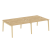 Рабочая станция на деревянных опорах Onix Wood OW.D.RS-4.3.7 2760x1475x750 (Тиквуд Светлый/Дуб Темный) Рабочая станция на деревянных опорах Onix Wood OW.D.RS-4.3.7 2760x1475x750 (Тиквуд Светлый/Дуб Темный)