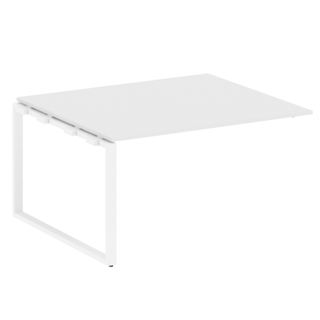 Проходной наборный элемент переговорного стола Metal System Style БО.ППРГ-3 1400x1235x750 (Белый/Белый металл)