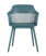 Стул Crocus с подушкой темно-бирюзовый (Стул пластиковый Crocus темно-бирюзовый)