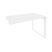 Стол-приставка на О-образном м/к к опорным элементам Onix O.MO-SPR-2.7 1180x720x750 (Тиквуд Светлый/Белый Металл)