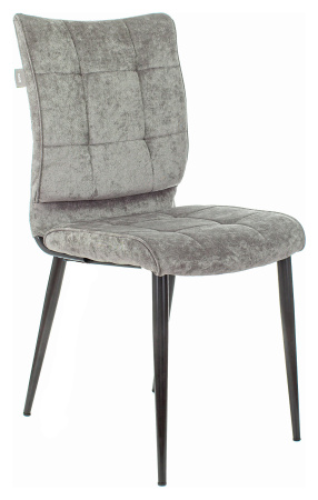 Стул для кухни KF-4 серый Light 19 металл черный на ножках (KF-4/LT19) (Серый)