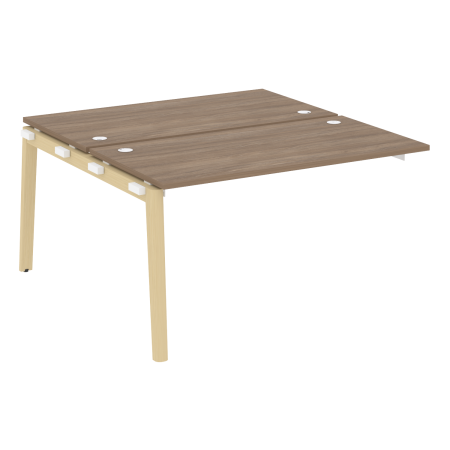 Наборный элемент рабочей станции на деревянных опорах Onix Wood OW.2.NRS-3.7 1380x1475x750 (Дуб Аризона/Дуб Светлый)