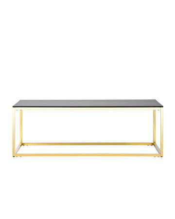 Журнальный стол 120*60 ТАУН золото стекло smoke (Журнальный стол Таун золотой)