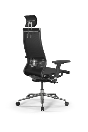 Кресло для руководителя Метта SynchroSit 10 B2-107D - T /Km00/Nb00/D03P/H3mL-2D(M23.B23.G18.W02) (Черный)