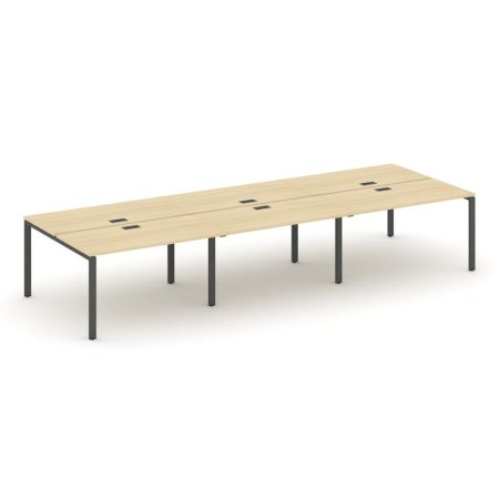Рабочая станция 2-х сторонняя SN-6P.DRS-062 (3540х1232х750) (Акация Лорка/Металл Антрацит)
