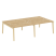 Рабочая станция на деревянных опорах Onix Wood OW.D.RS-4.3.8 2760x1635x750 (Тиквуд Светлый/Дуб Темный) Рабочая станция на деревянных опорах Onix Wood OW.D.RS-4.3.8 2760x1635x750 (Тиквуд Светлый/Дуб Темный)