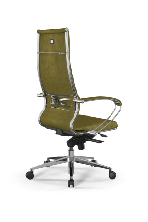 Кресло для руководителя Метта Samurai L1-13K - GoyaLE /Kc31/Wm31/K2cV(M06.B32.G11.W03) (Оливковый)