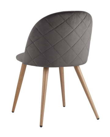Стул Лион велюр с ромбами серый (Стул Лион NEW серый)