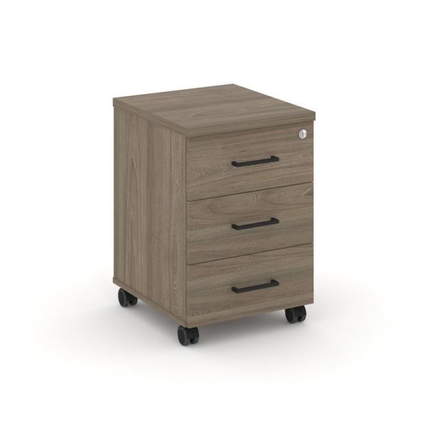 Тумба мобильная 3 ящика стандартные колеса SN.TM-002 (416х460х611) (Вяз Благородный)