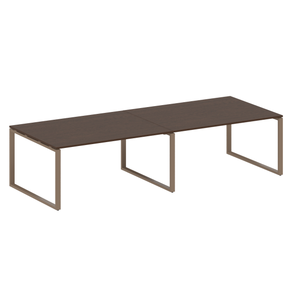 Переговорный стол 2 столешницы Metal System Style БО.ПРГ-2.4 3200x1235x750 (Венге Цаво/Мокко металл) Переговорный стол 2 столешницы Metal System Style БО.ПРГ-2.4 3200x1235x750 (Венге Цаво/Мокко металл)