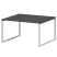 Стол переговорный на металлокаркасе Смарт СМСП-О-18.123.Пр25 1800x1236x750 (Таксония/Антрацит)