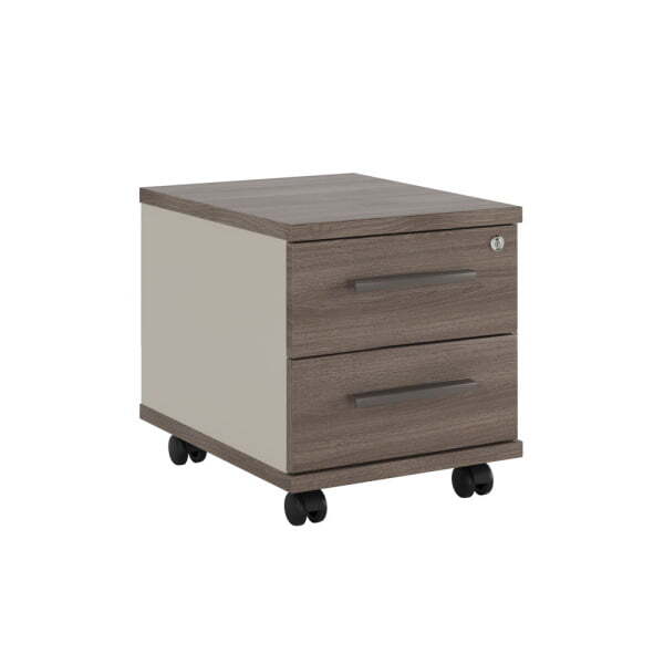 Тумба подкатная с 2 ящиками New Line NLN36330231 406x525x452 (Дуб шамони темный)