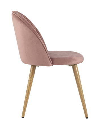 Стул Лион Страйпс велюр розовый (Стул Лион розовый)