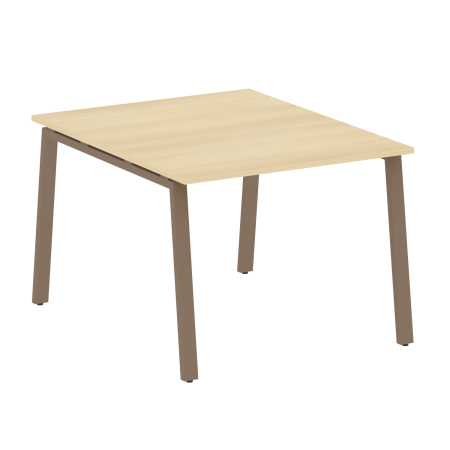 Стол для переговоров (1 столешница) на А-образном м/к Metal System Style БА.ПРГ-1.1 1000x1235x750 (Акация/Мокко металл)